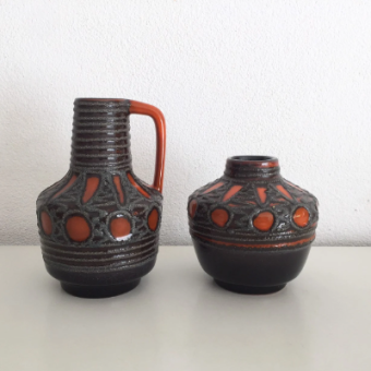 Fat lava vases